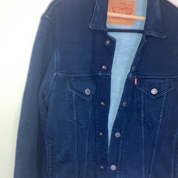🥃🍕 VINTAGE Genuine Levi Strauss & Co. Blue Jean Style Jacket Size Small 🥾🌴 - Picture 2 of 10